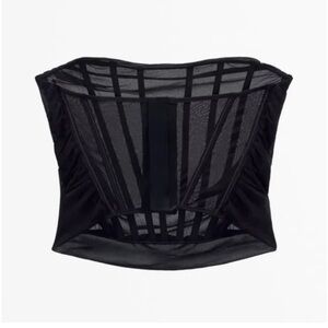 Zara draped corset top NWT